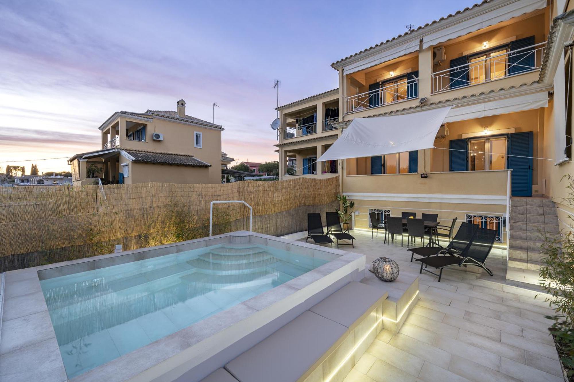 Villa Nina With Private Plunge Pool, 5Km To Corfu Town Екстер'єр фото