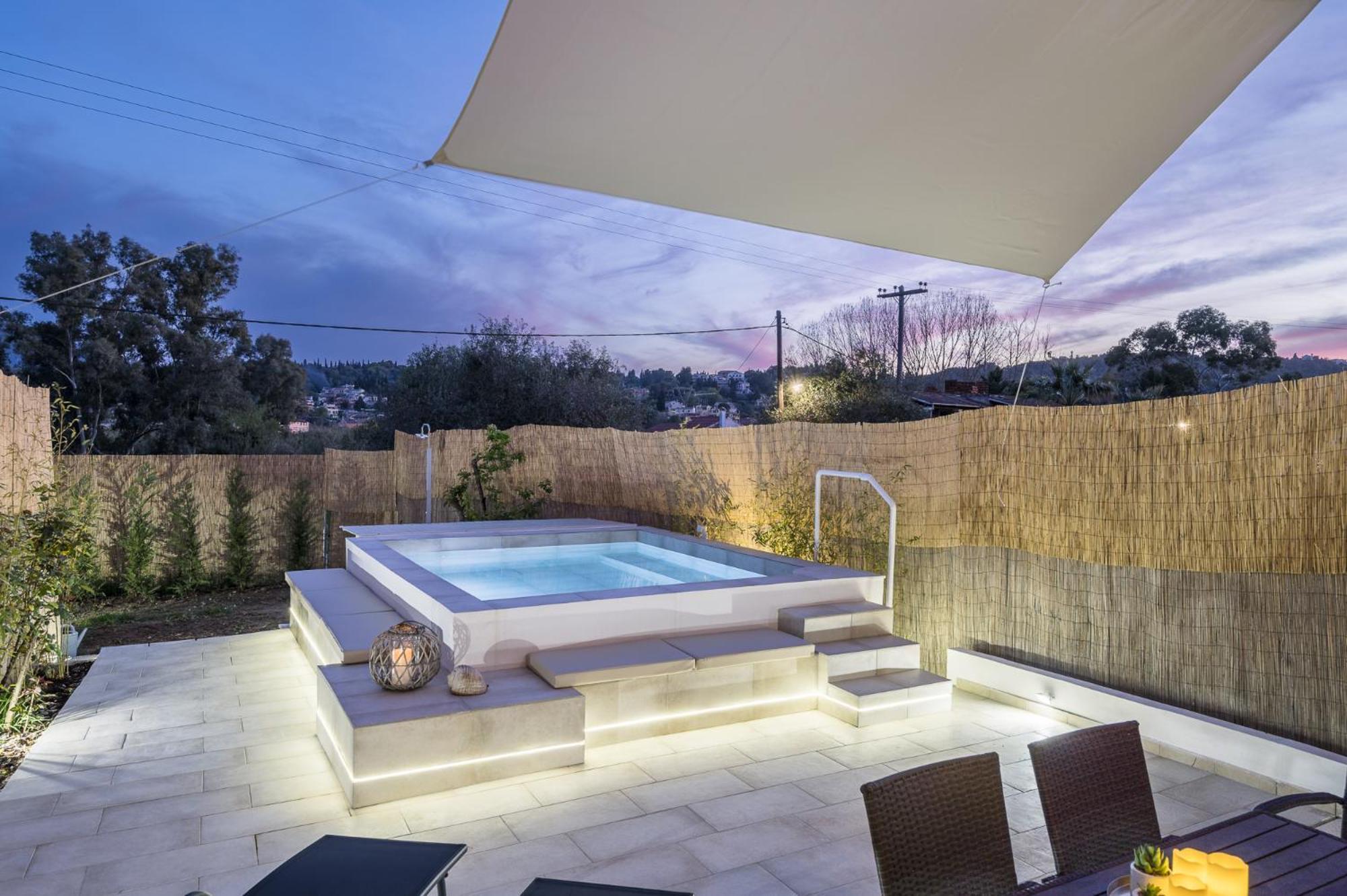 Villa Nina With Private Plunge Pool, 5Km To Corfu Town Екстер'єр фото